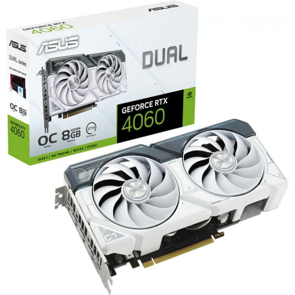 Asus Dual GeForce RTX 4060 White OC Edition 8GB GDDR6 DUAL RTX4060 O8G WHITE Ultrastore.az